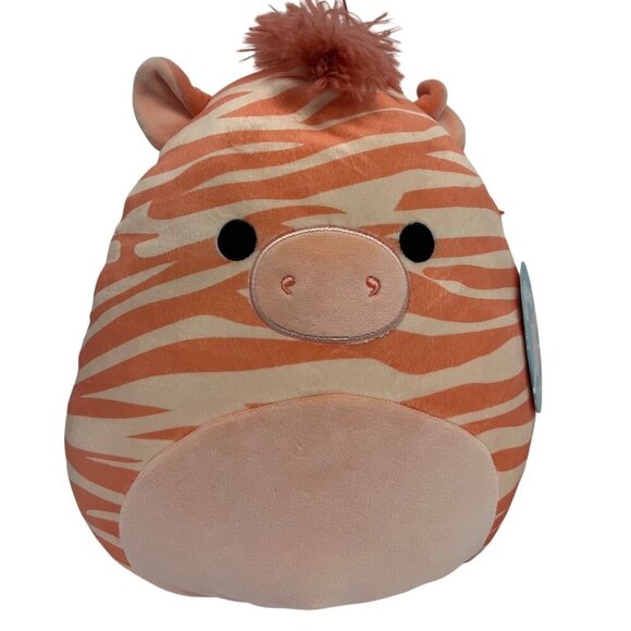 Squishmallows Josue Peach Zebra Toy Plush Squishable Pillow Animal 11" Medium - Picture 1 of 7